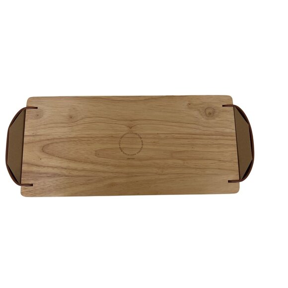 Nespresso Wood Serving Tray With Leather Handles - Picture 4 of 6
